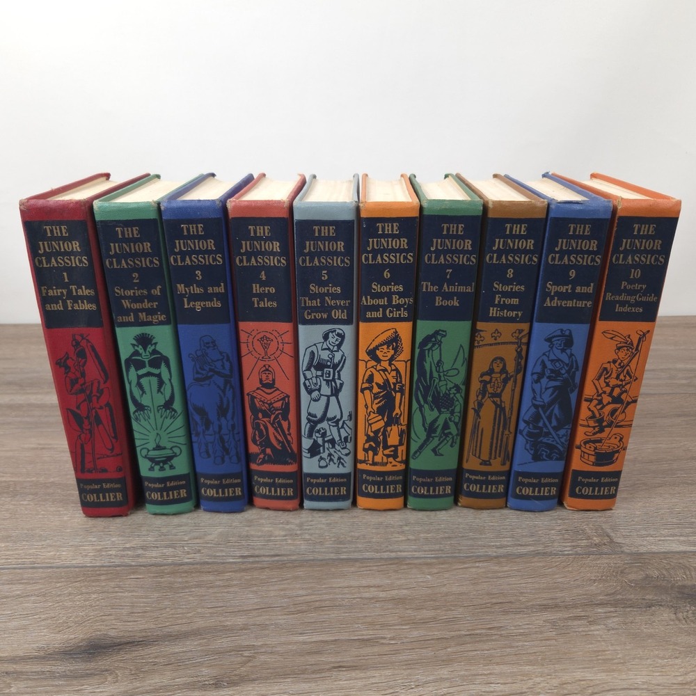 Vintage The Junior Classics 1960 Complete Set Popular Edition Collier Vol. 1-10